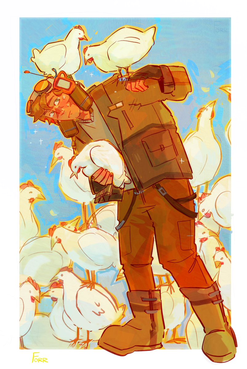 Chicken 
#goodtimeswithscarfanart