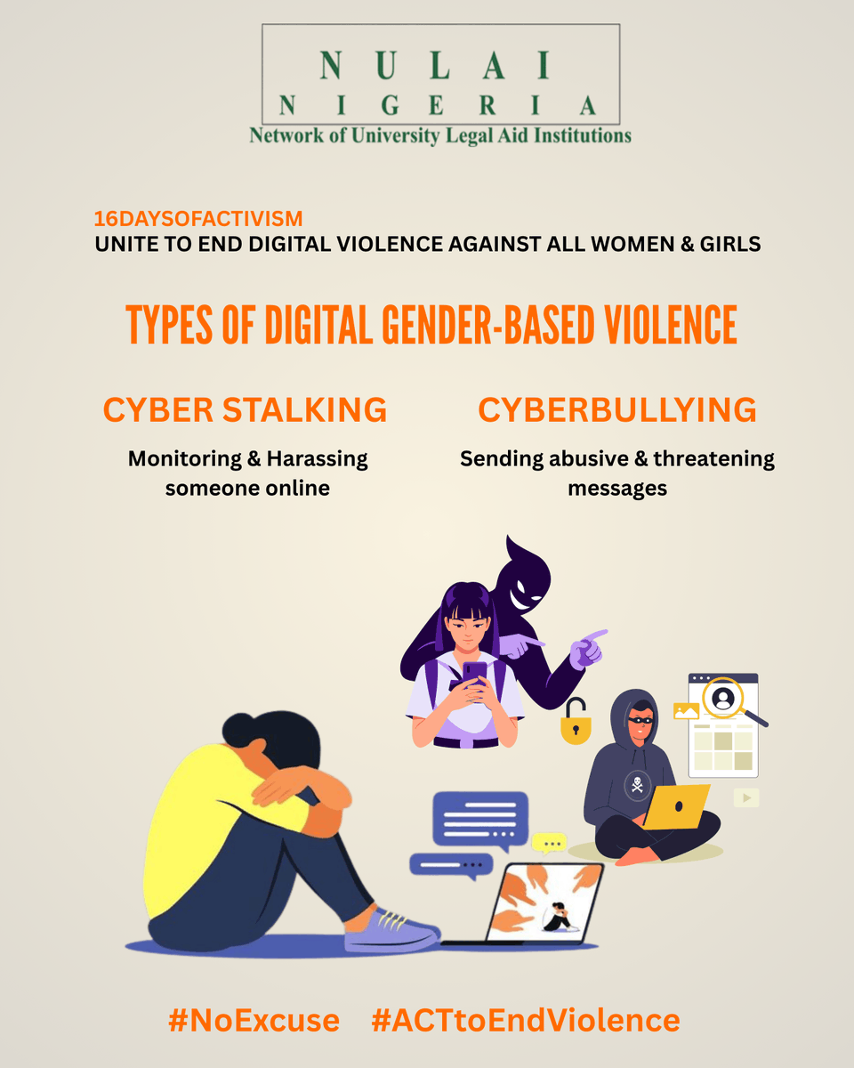 Behind every screen is a woman or girl who deserves safety.
These attacks silence voices, damages confidence &amp; cause real emotional harm.
No one should fear being followed or abused online.
Protect women  girls in digital space.
#NoExcuse
#ACTtoEndViolence
#EndDigitalGBV
#16Days