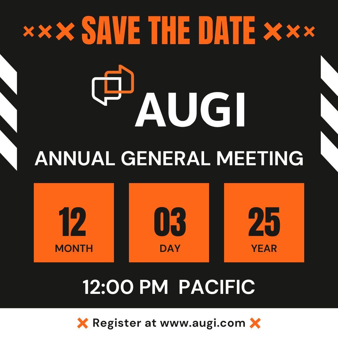 AUGI's tweet photo. You have 3 more days to register for our Annual General Meeting, or the AGM. Come see what we've been up to this last year, and what we have up our sleeve for the next. THIS WEDNESDAY, Dec. 3rd, 3E, 2C, 1M, 12P. Register here: https://t.co/NCLjaGb5sK https://t.co/HVNqVoIysG