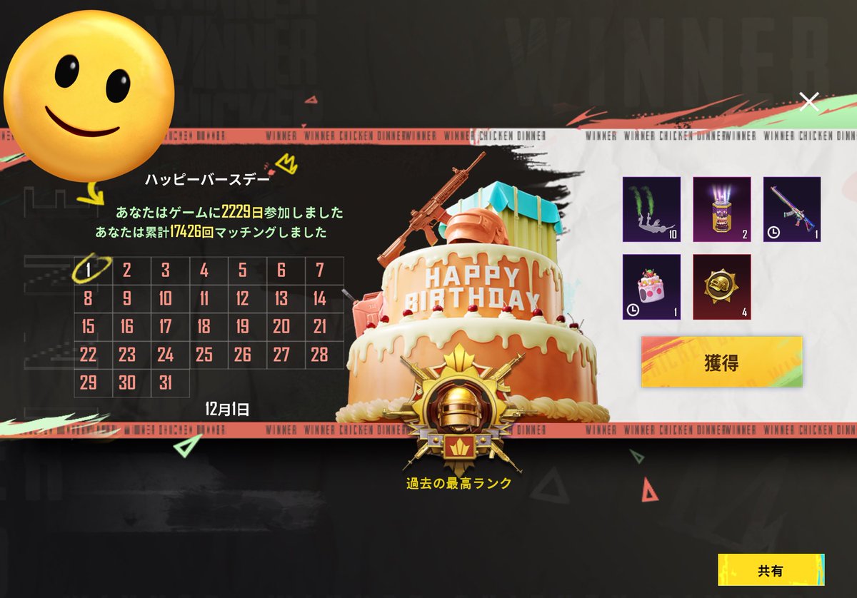 お誕生日でした
Xは風船飛びませんでした🎈
設定なのかな？
プレゼントやお祝いの言葉ありがとう🙂