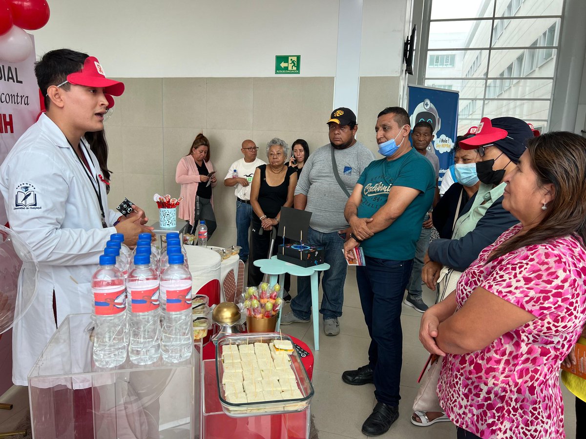 Desde el <a href="/HEP_Zona4/">Hospital de Especialidades Portoviejo 🇪🇨</a> de Especialidades Portoviejo❤️🩹, se vienen desarrollado diversas actividades en el marco de la conmemoración del Día Mundial de la Lucha contra el Sida, junto a la ciudadanía, familiares, estudiantes y personal de salud 👩⚕️👨⚕️📚.