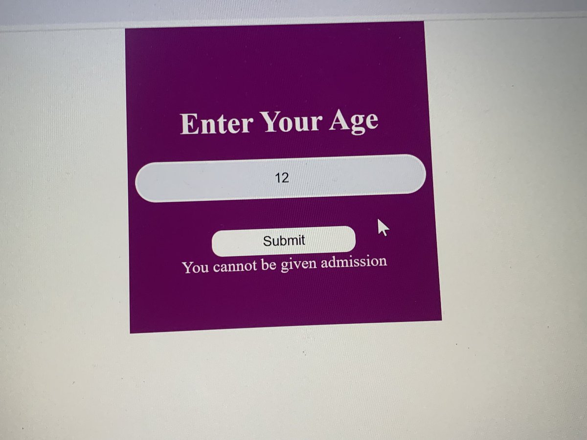 q_sofiat's tweet image. Day 44
JavaScript can be overwhelming , sometimes you know what you want to do but how to go about it becomes a problem . Today, I promoted myself from using console  to display my output to using input . This is a small work I practiced #100DaysOfCode #learninginpublic #frontend