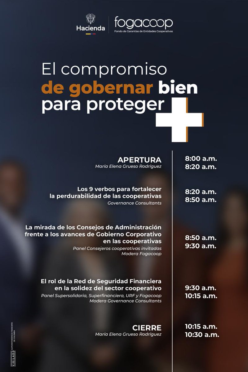 ¡Este miércoles llegará un gran momento! 

Fogacoop lanzará una herramienta que abrirá un nuevo camino en el Gobierno Corporativo.

Expertos del sector se reunirán para fortalecer la gobernanza cooperativa.

📅 3 dic · 8:00 a.m. · Casa Dann Carlton

#GobiernoCooperativo #Fogacoop
