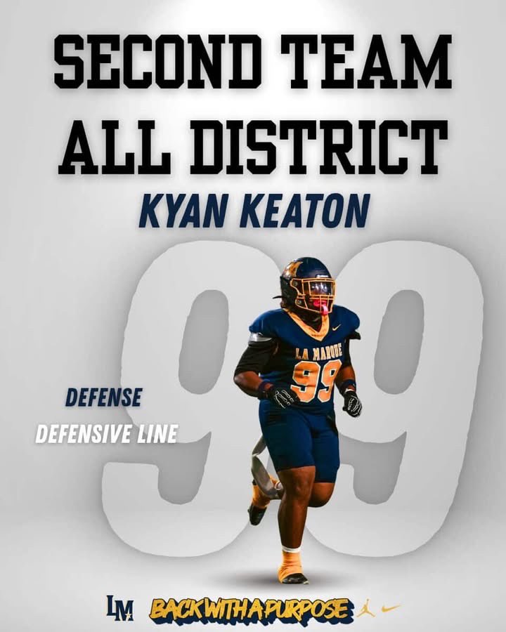 Kayso_k8's tweet photo. Blessed to be names 2nd Team All District Defense for the Defensive Line !✝️All glory to the Lord.
@LM_CoogFootball @CoachTraylon @CoachWard16 https://t.co/8jPdiET96Y