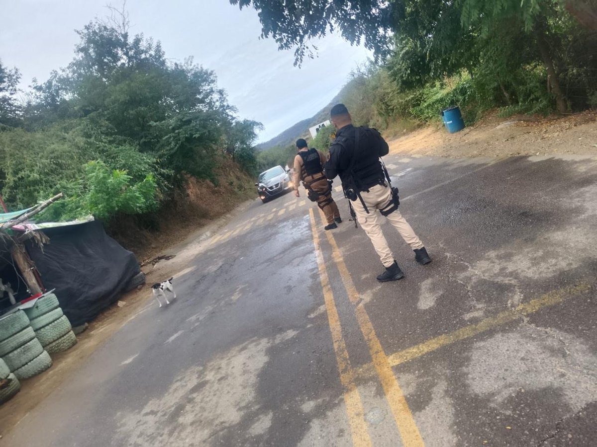 sspdgo's tweet image. #DurangoRenace Se mantienen blindada la frontera con el Estado de Sinaloa, con el puesto de inspección y prevención del delito, en San Dimas, Dgo., por elementos de la Policía Estatal, llevando a cabo revisiones y consulta de datos de vehículos y conductores. #SSPDgo