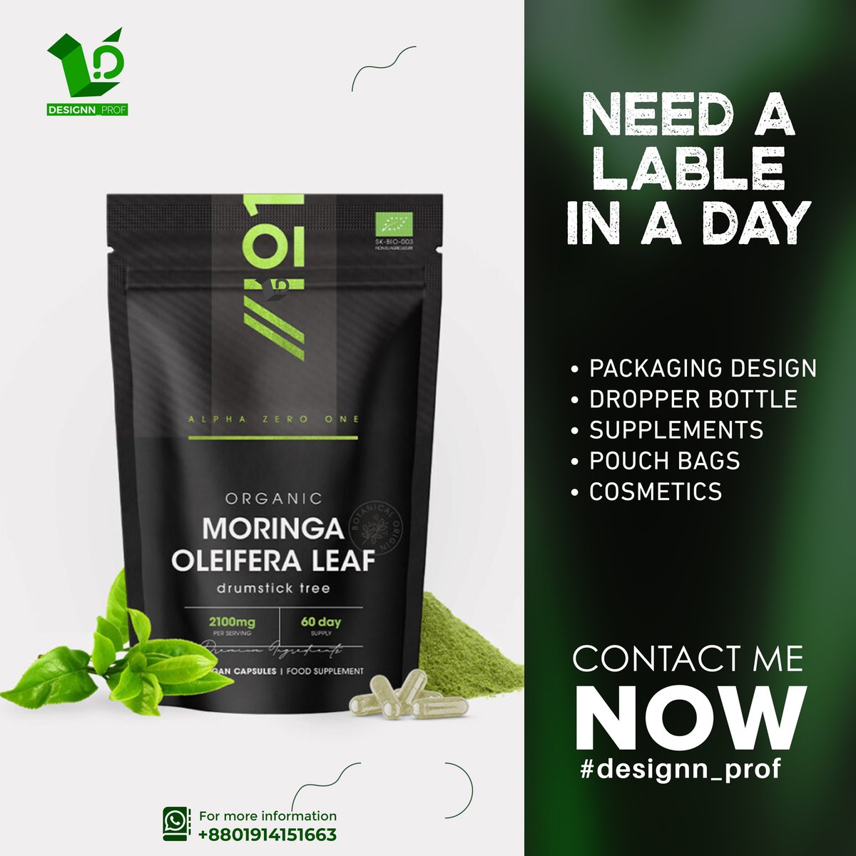 cbd_packaging's tweet image. Looking to make your product stand out with a clean and professional pouch label

Your packaging is your first impression, let’s make it unforgettable!
fiverr.com/s/6Yq6kEr

#PouchDesign #LabelDesign #PackagingDesign #ProductBranding #CustomDesign #PremiumDesign #BrandIdentity