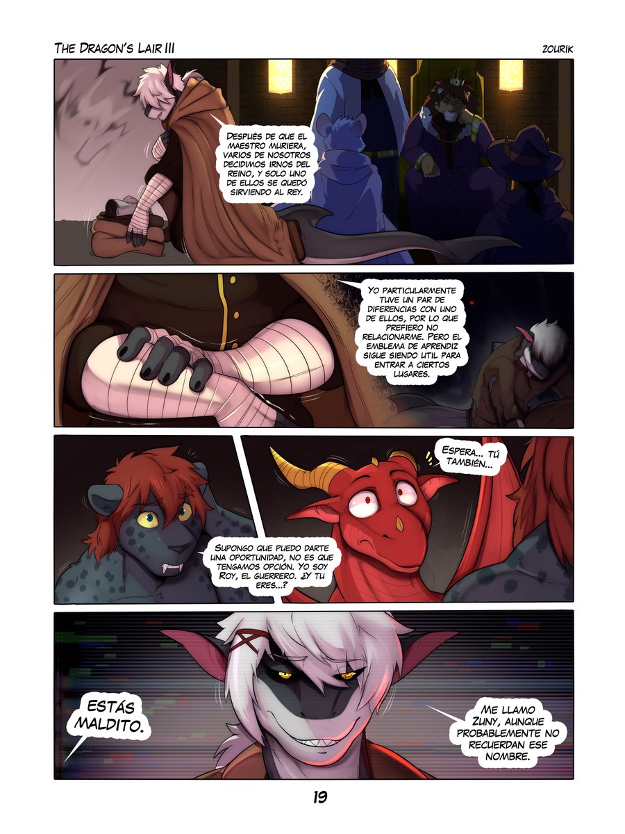 “The Dragon’s Lair: III”                 
Page 19, (EN/ES)!                                                          

Next Pages &amp; WIP sketches are available published on my SS!