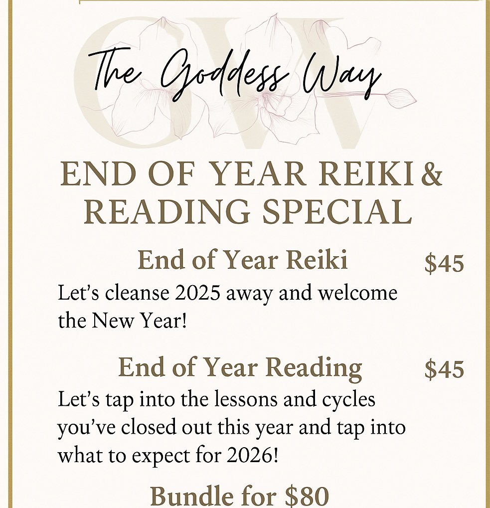 Happy December!!! Offering an end of the year special! Let's end the year off feeling free, informed &amp; aligned ✨