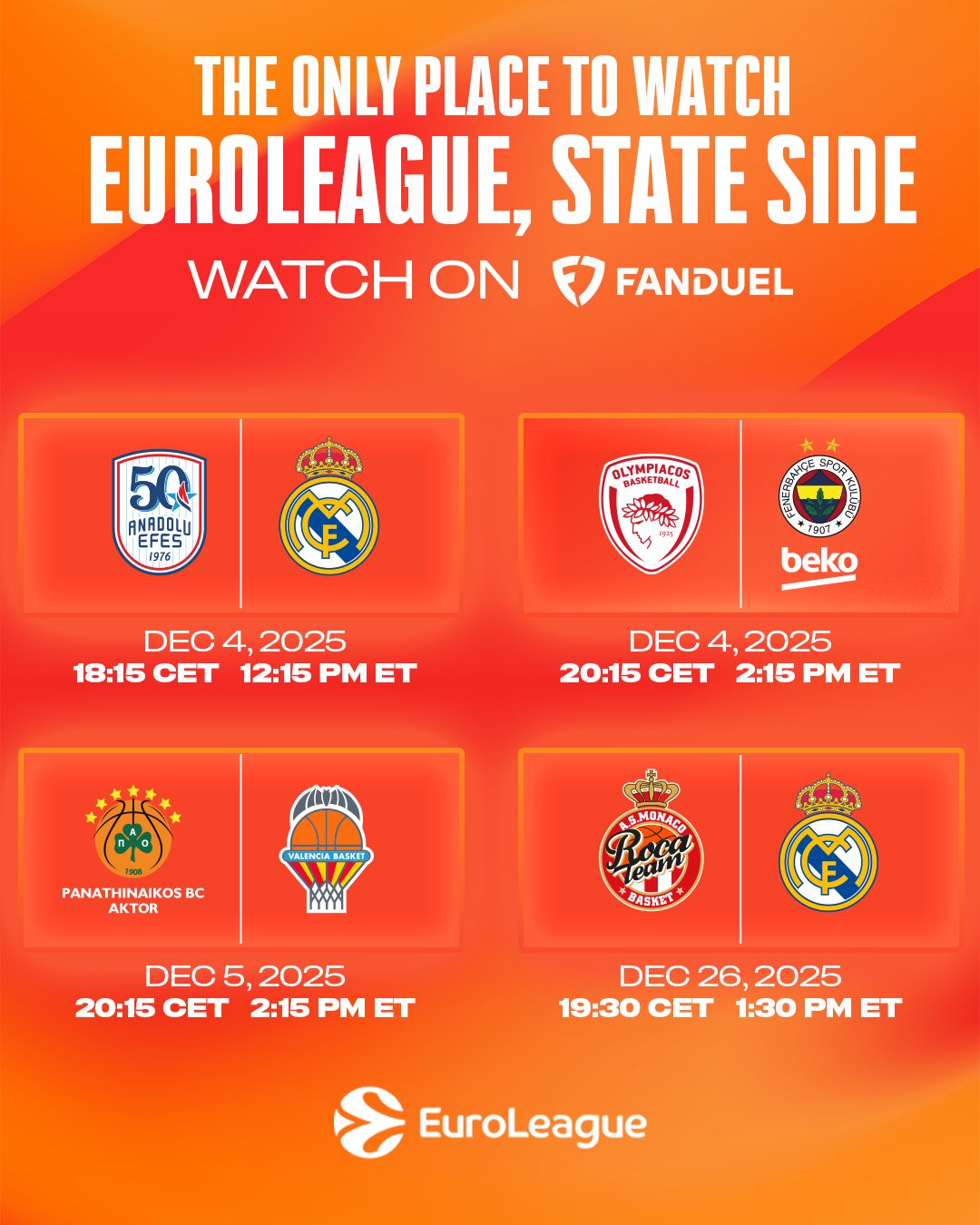 eurolig haftalık fikstür