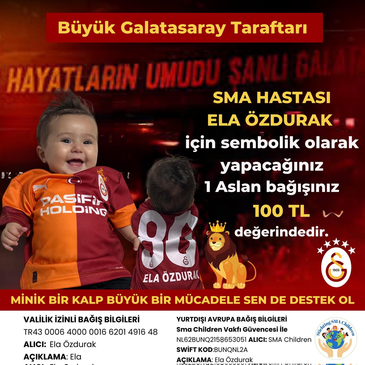 <a href="/PesindeyizApp/">Peşindeyiz Galatasaray!</a> Ela için destek olur musunuz?
