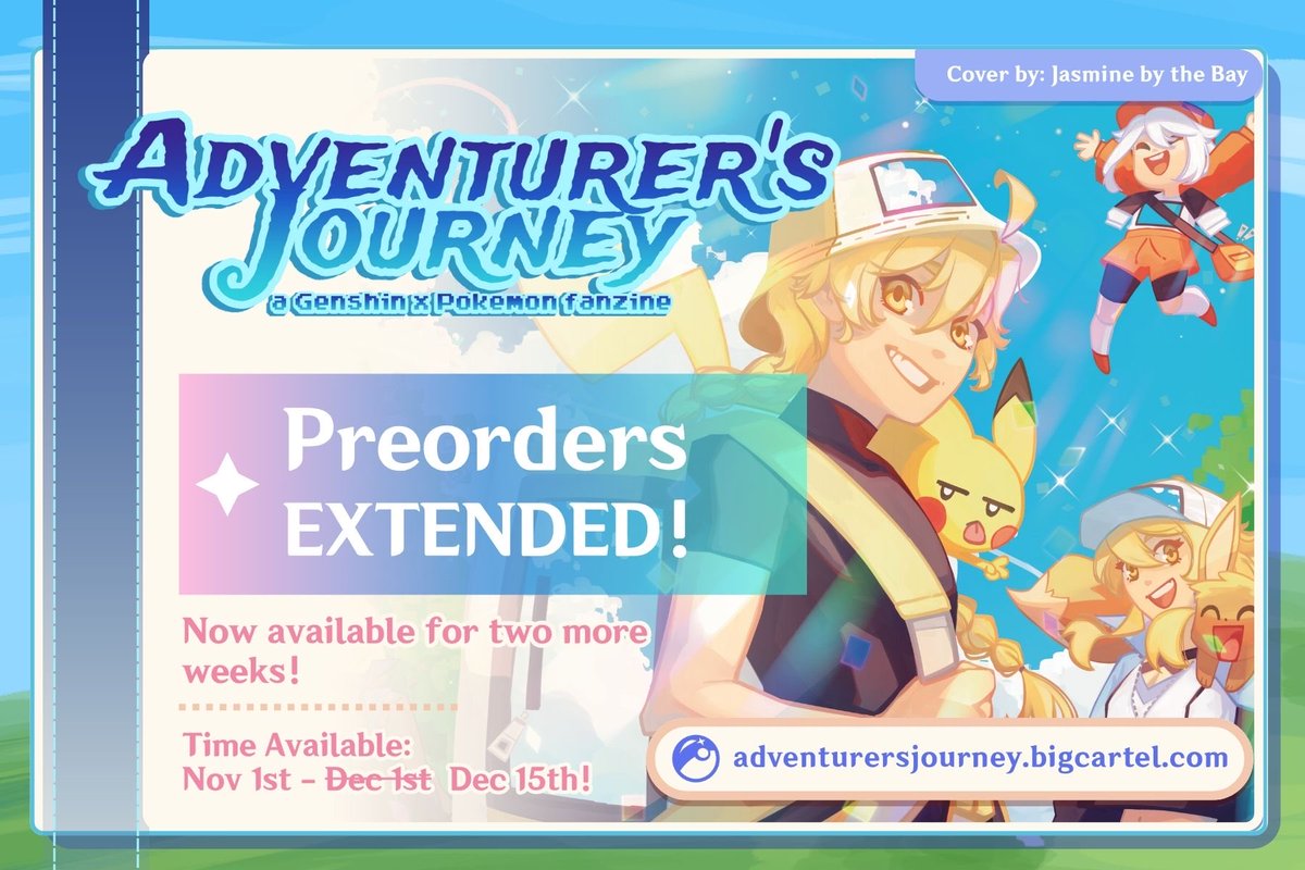 Adventurer's Journey ✨ A Genshin X Pokémon Fanzine tweet media