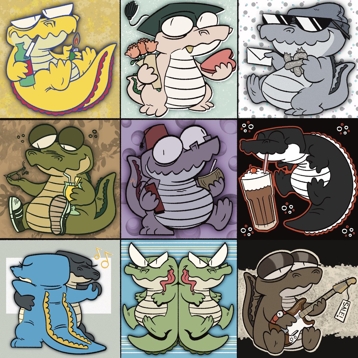 A gator for every Steely Dan album 🎵