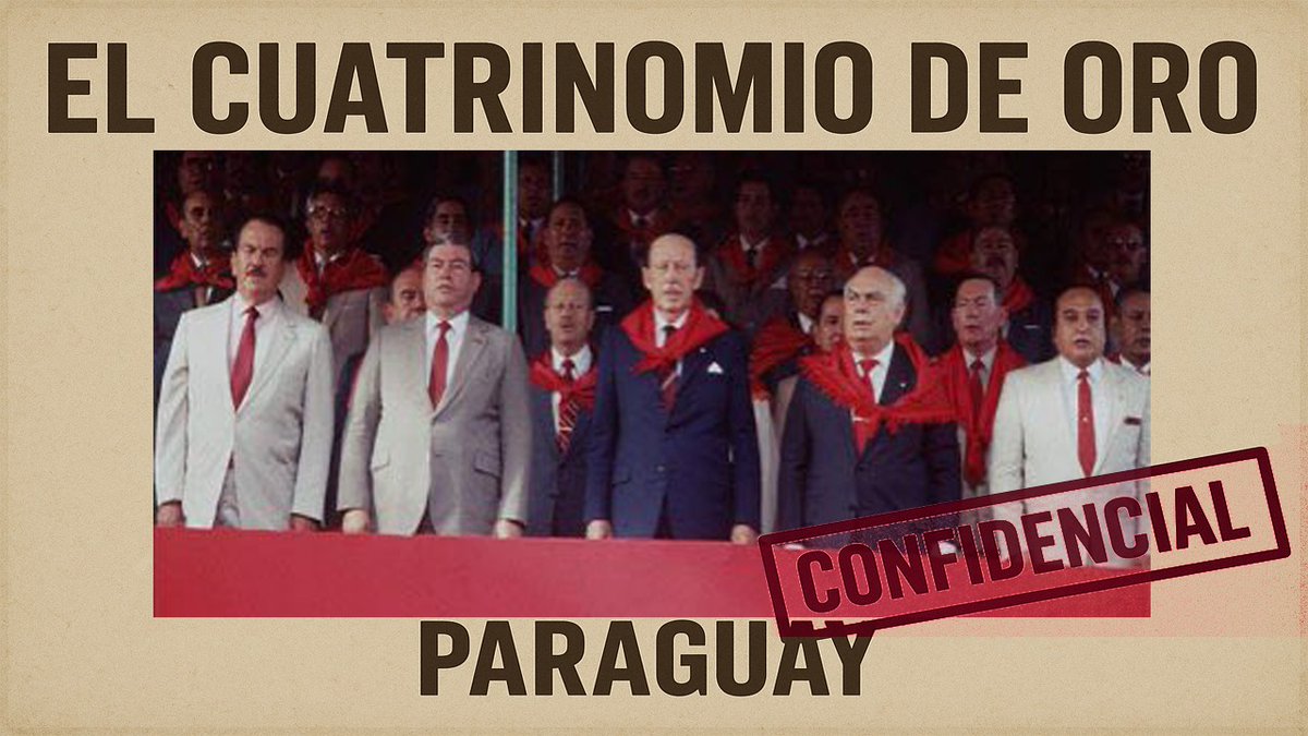 El temible Cuatrinomio de Oro: el grupo que aterró al Paraguay durante la dictadura.

Video 🙌: youtu.be/I0ofuDqEEUQ?si…