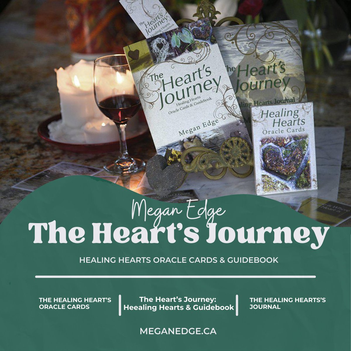 TheDrPatShow's tweet image. Grab your 20% discount on this fabulous boxed set of The Heart's Journey: Healing Hearts Oracle Cards &amp;amp; Guidebook by Megan Edge! meganedgehealing.thrivecart.com/healing-hearts… #TheHeartsJourney #guidebook #oraclecards #journal #bookmarkinkpen