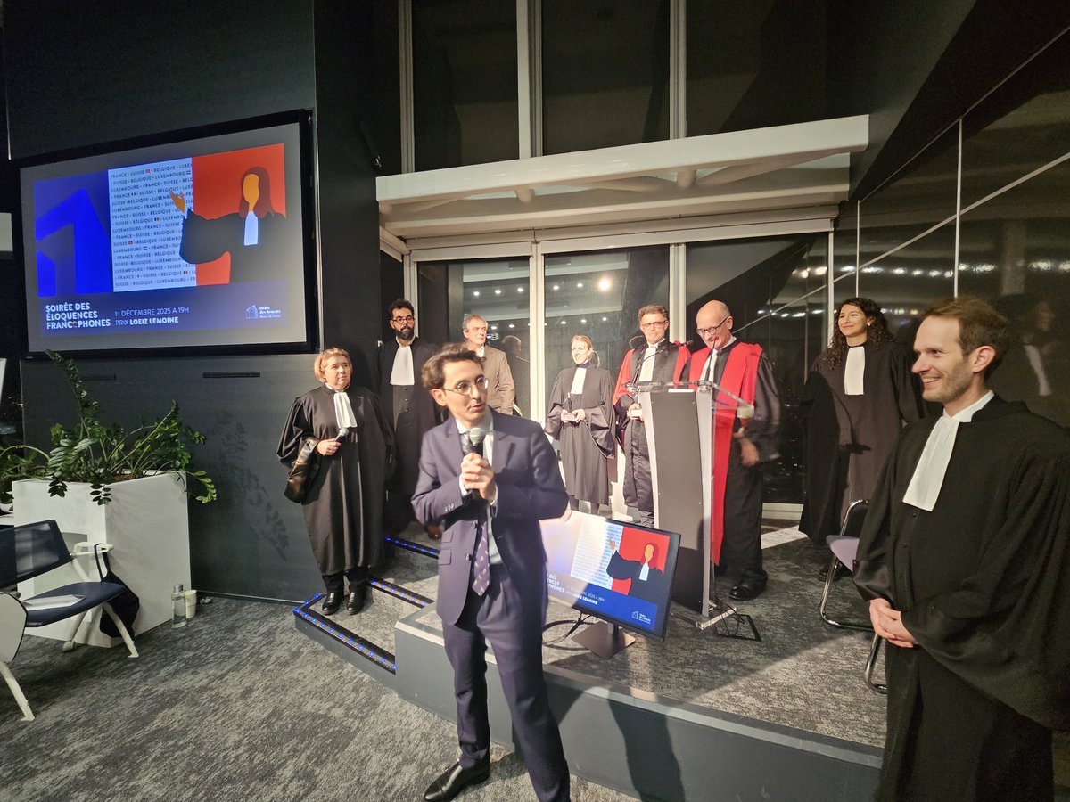 🏅Siobhàn Gardeur <a href="/Lysias_Paris10/">Lysias Nanterre</a>  et Sandra Sylvestre Jean-François représentant la Conférence Internationale des #avocats remportent la Soirée des éloquences francophones - Prix Loeiz Lemoine 2025. 👏👏
