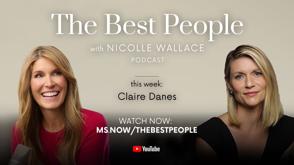 NEW: In the latest episode of “The Best People," <a href="/NicolleDWallace/">Nicolle Wallace</a> speaks with actress Claire Danes about her evolution as an actor, how she navigates life in the public eye, and more.

Listen and watch new episodes every Monday: tinyurl.com/dsxtphv2