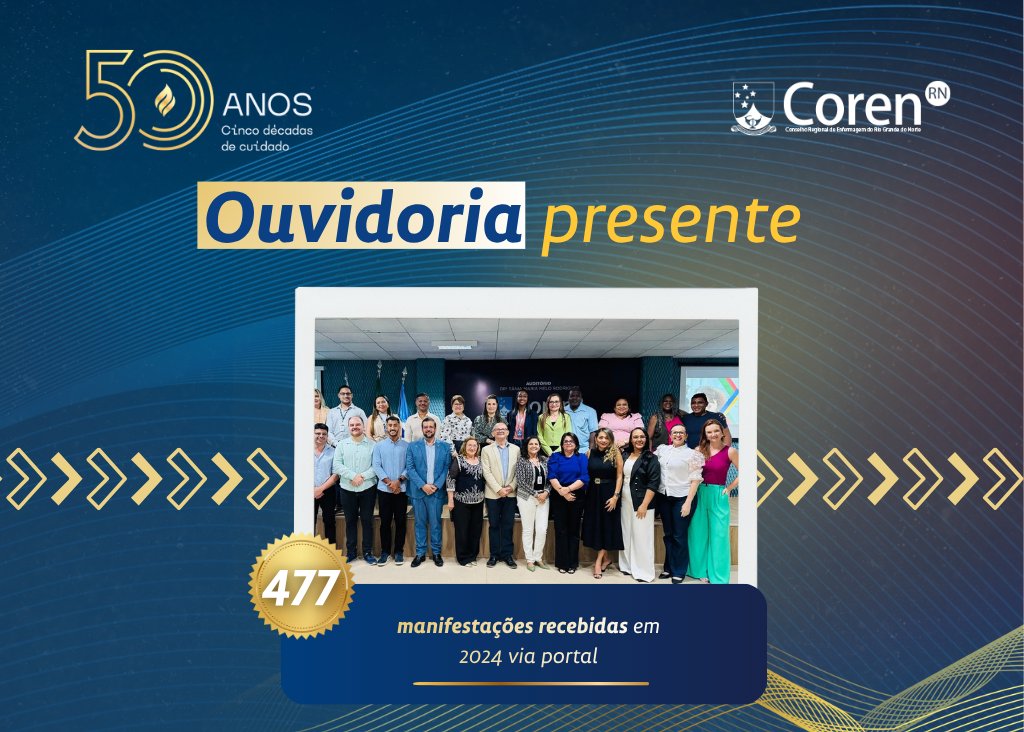 CorenRN's tweet image. 📊 50 anos em números.
Cinco décadas de compromisso, ética e presença em cada etapa da Enfermagem potiguar.

💙 Coren-RN,  50 anos fortalecendo a Enfermagem potiguar.
#CorenRN50Anos #EnfermagemPotiguar