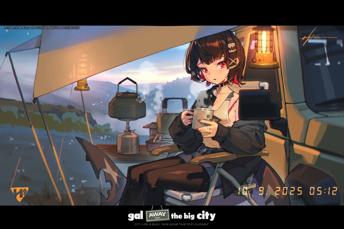 n0blanc's tweet photo. ellen joe solo camping ft. suzuki jimny 
#ZenlessZoneZero #ゼンゼロ #ZZZ https://t.co/nTY2qoRzmU