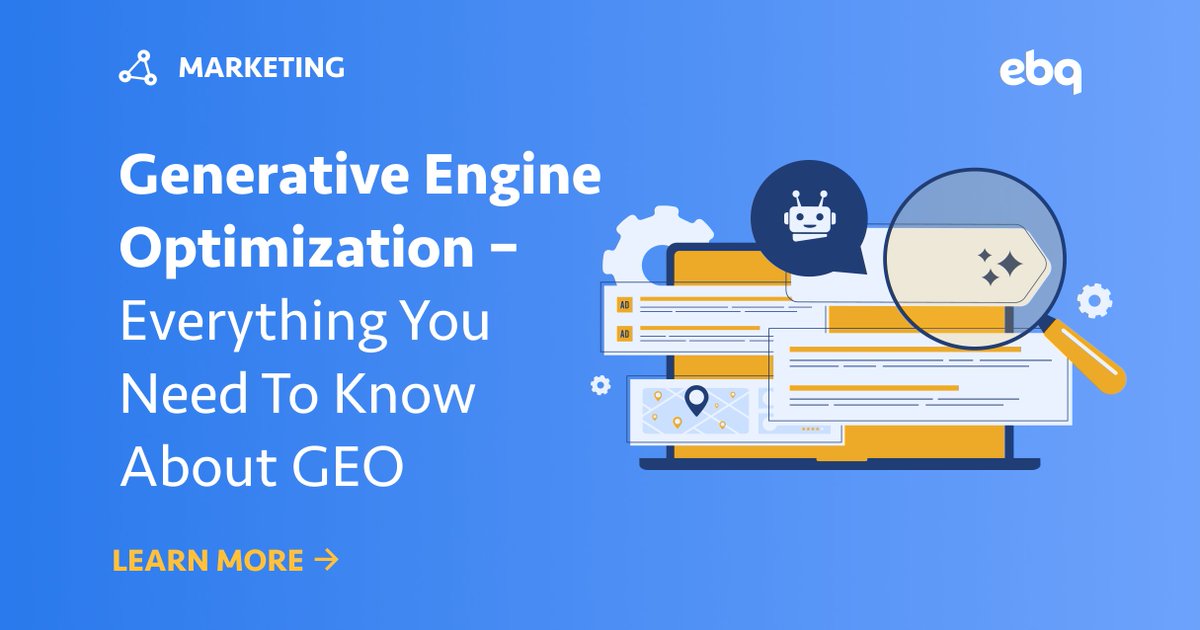 EBQuickstart's tweet image. In 2024, nearly 15 million U.S. adults are using generative AI as their main search tool. If your content isn’t optimized for Generative Engines, your visibility takes a hit.

Read more: go.ebq.com/generative-eng…

#GenerativeAI #ContentOptimization #GEO #DigitalMarketing #AITrends