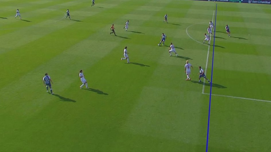 Geometría a marzo para los del VAR. Algo esta pasando en el fútbol argentino. En un contexto normal, este gol es ilícito. Nos hace recordar al trazado de líneas que hicieron vs. #Banfield en la cancha de Arsenal favoreciendo a Barracas.