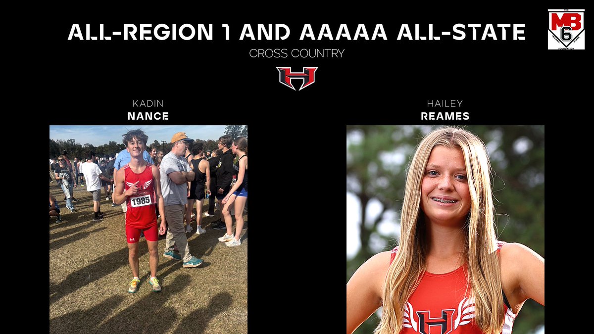 HHSRamAthletics's tweet photo. Congrats to Kadin Nance and Hailey Reames for being named All-Reion 1 AAAAA and AAAAA all-state. Kadin was the AAAAA state champion and Hailey was all-state as a freshman! https://t.co/pbxgcYa5vz