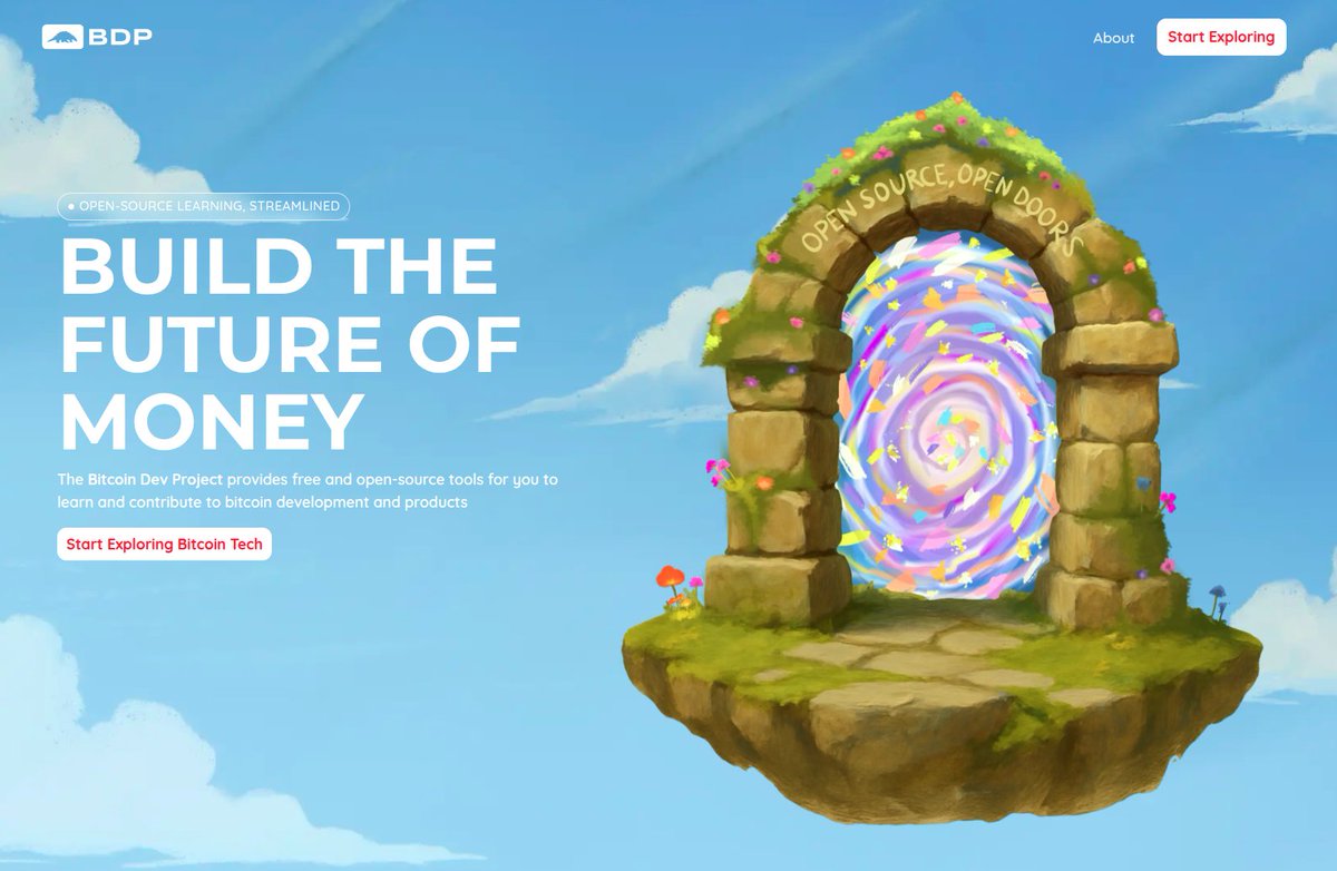 Bitcoin_Devs's tweet image. Despite the changes, you’ll still find the things you have come to expect from BDP:

- learning material
- developer tools
- funding guidance

Opportunities for you to explore, learn, and take meaningful steps toward becoming a ₿OSS (bitcoin open-source software) contributor.