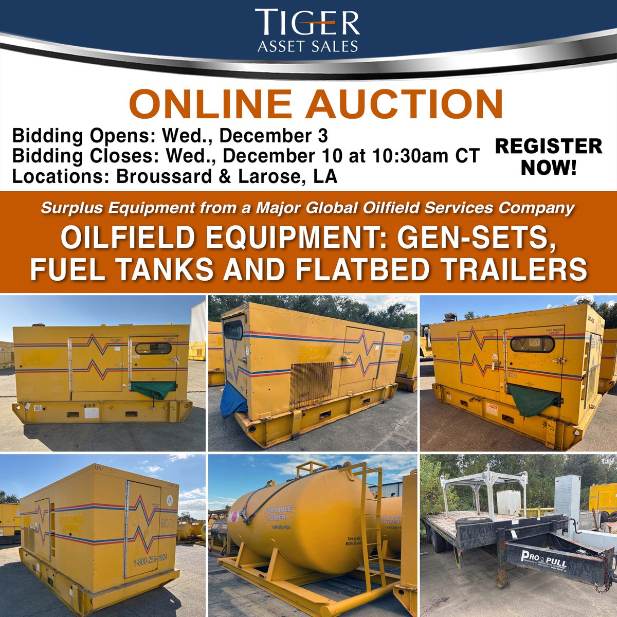 Save the Date on Dec 10!

Featuring surplus equipment from a major global oilfield services company is coming soon. 

🔗 View details &amp; register today: hubs.la/Q03WlbWH0