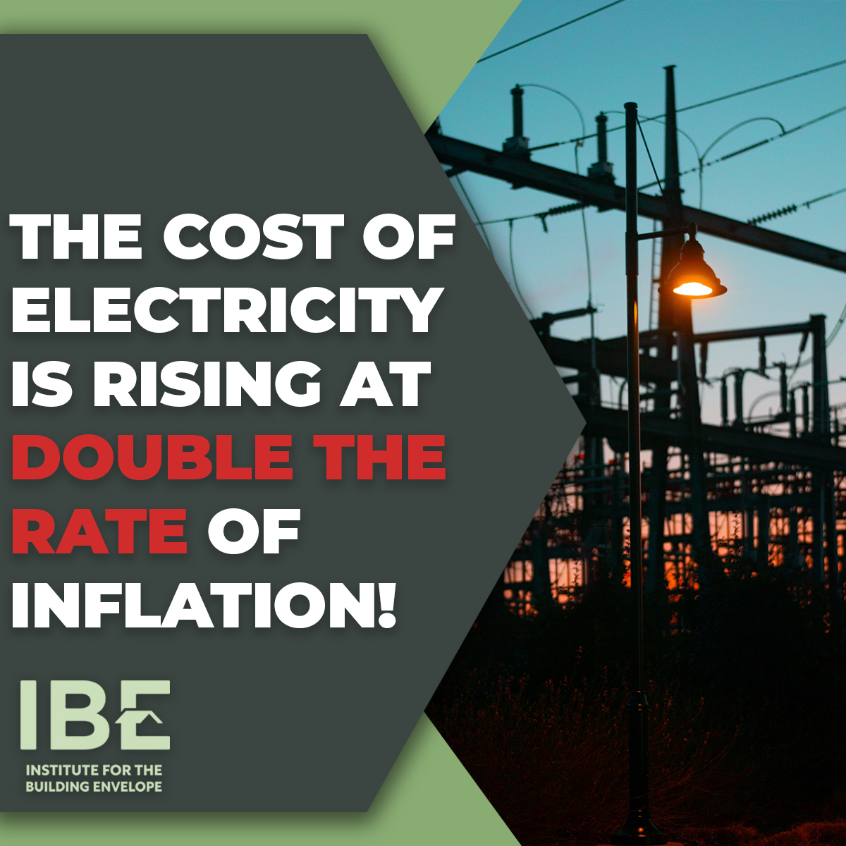 According to a recent CPI report, the cost of electricity is 