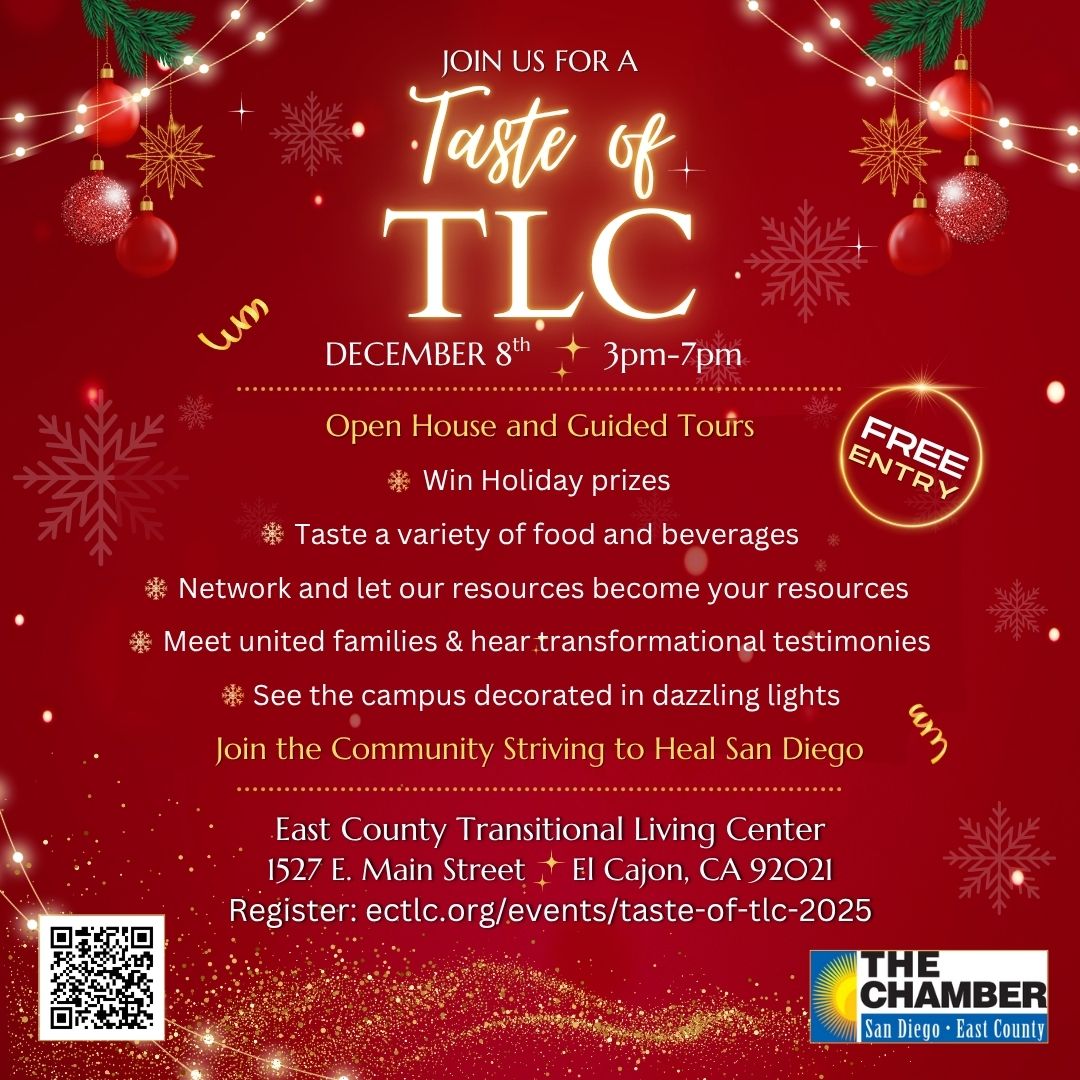 sdeccc's tweet image. Join us in just ONE WEEK for Taste of TLC! ☃️ We will gather leaders, providers, politicians, supporters, and the community to the main campus of ECTLC for guided tours, tasty food &amp;amp; drinks, and giving people a peek at how ECTLC is transforming how we view homelessness.

RSVP:…