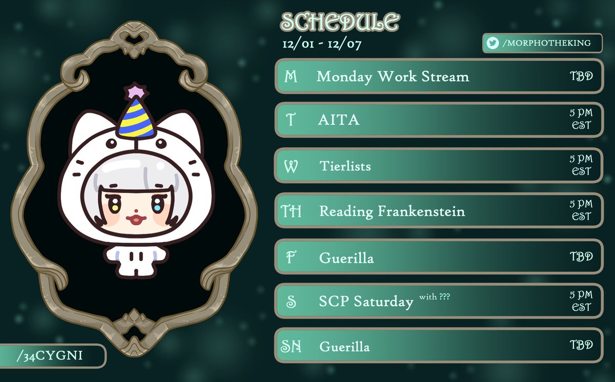 Morphotheking's tweet photo. 🦋IRIAM WEEKLY SCHEDULE [12/01 - 12/07]🦋

Its December now i need to lock in

TAGS

🦋General: #morphotheking
🎨Fanart: #morpholio
😂Memes: #itsmorphingtime
🎞️Clips: #morphomoment https://t.co/53bDoUBJEi