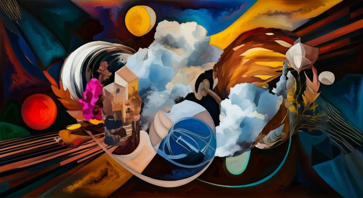 MidnightworksA's tweet photo. The Town Behind the Comet's Tail - A view from the edge of the known universe, where time folds and memories emerge.
#abstractart #surrealism #digitalart #AIart #NFTCollection #digitalpainting https://t.co/JLxcdNcKzO