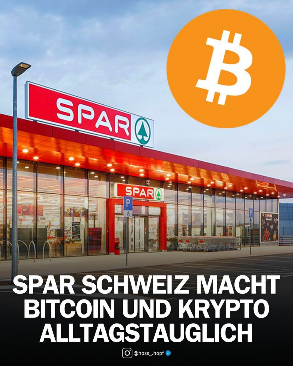 Seit heute, 1. Dezember 2025, können Kunden bei Spar Schweiz in der neuen  App per QR-Code mit Bitcoin (Lightning Network), Stablecoins und über 100  weiteren Kryptowährungen bezahlen. Nach einem erfolgreichen Pilot in