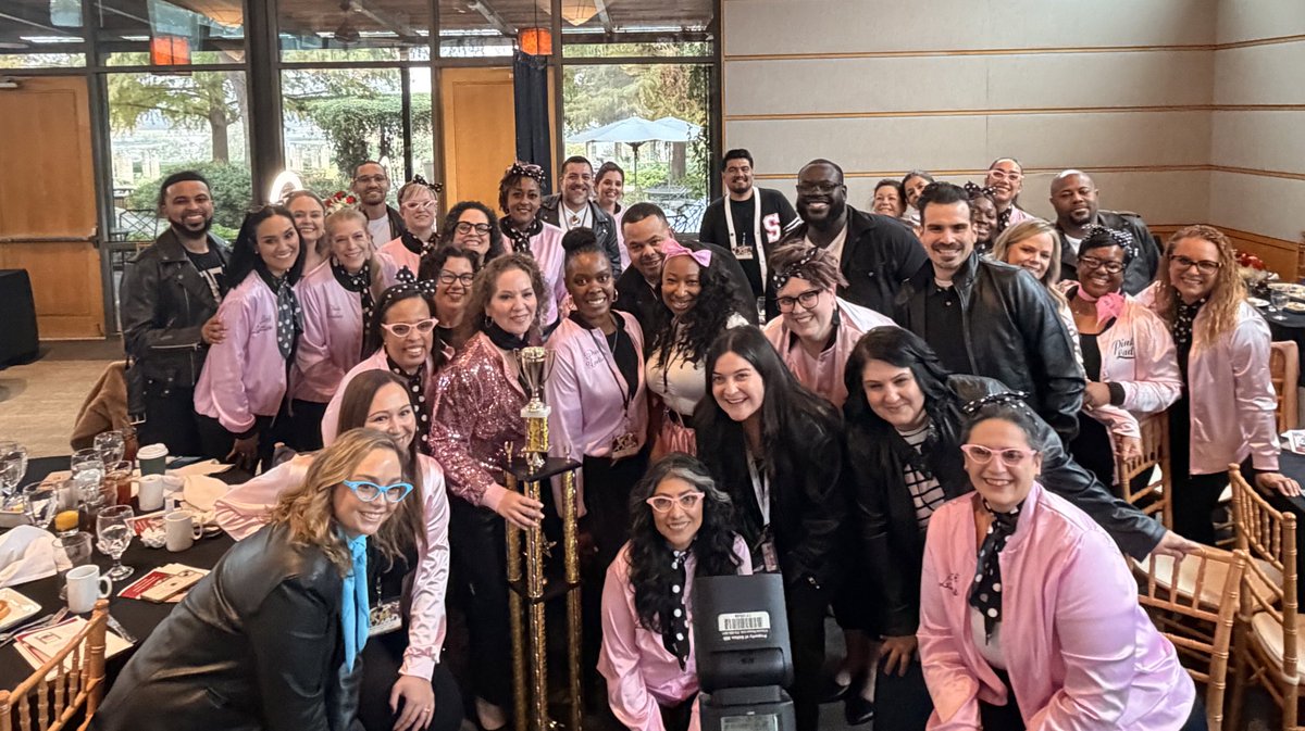 Region1DISD's tweet image. 🎶Seagoville’s fire burns in our veins, Samuell’e courage breaks every chain, Spruce’s might will never fall-Together Region 1 answers destiny’s call 🎶 

Region 1 Leaders rocked it like Grease Lightening at today’s holiday luncheon, taking home the 🏆 for the regional roll call.