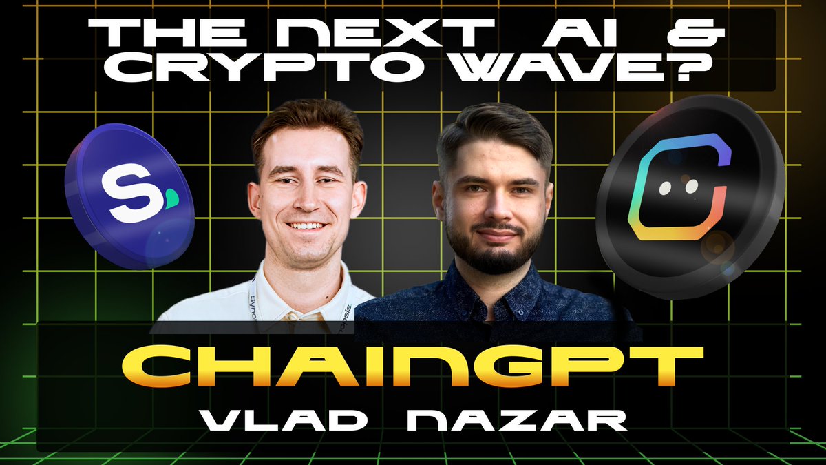 🗣 A new episode of Web3 Talks Podcast with Synopsis is coming

→ youtube.com/@Synopsis_

IS THIS THE NEXT AI x CRYPTO WAVE?
Vlad Nazar on Cycles, Narratives and Real Fundamentals

🎙 Speaker: Vlad Nazar | <a href="/vladnazar_xyz/">Vlad Nazar</a>
▪️Head of BD at <a href="/Chain_GPT/">ChainGPT</a>

🗓 Date: December 2
⏱️ Time: