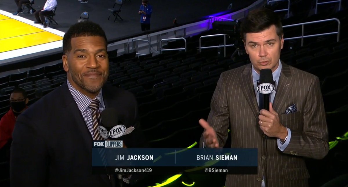 awfulannouncing's tweet image. Jim Jackson brushes off concerns about relationship with Clippers announcer Brian Sieman after on-air argument dlvr.it/TPZ9RG