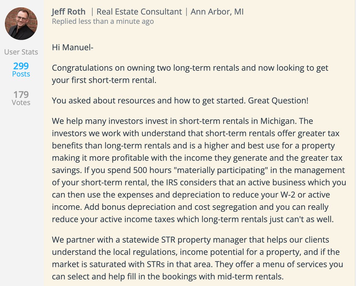 ArborAdvising's tweet image. Did you know we help many #investors reduce their W-2 and #activeincome #taxes with #shorttermrentals in #Michigan?

We've got you covered.

#AnnArbor #Michigan #Chelsea #Dexter #Saline  #Ypsilanti #HubbardLake #Alpena #GrandRapids #Lansing #Detroit #BayCity #Saginaw #Midland