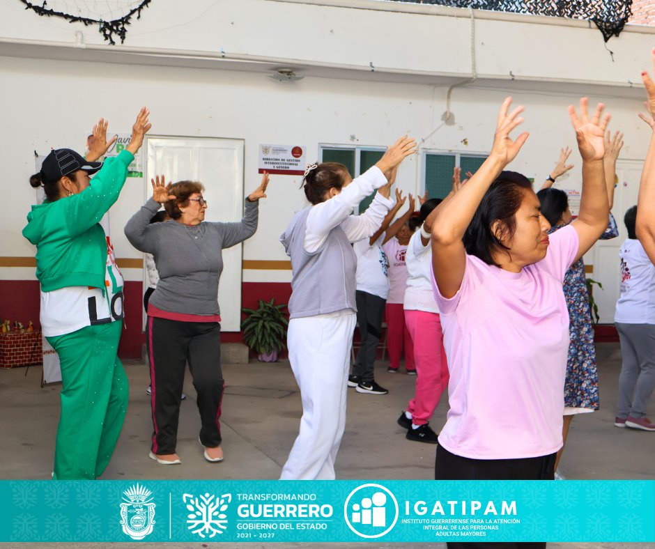 Esta mañana, el Taller de Zumba del IGATIPAM realizó una sesión llena de energía para las Personas Adultas Mayores.El zumba favorece una vejez activa al mejorar la salud cardiovascular, fortalecer el cuerpo, estimular la memoria, reducir el estrés y promover la convivencia