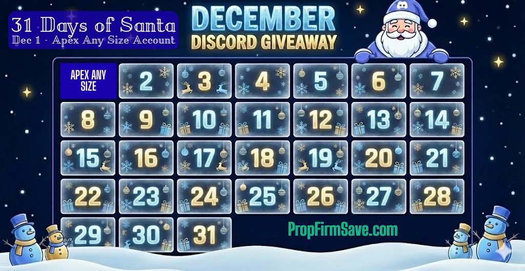 ProlongWealth's tweet image. Today 31 days of Santa was Apex Any size account.  What’s will tomorrow bring in Santa sleigh.  

join now discord.gg/prolongwealth