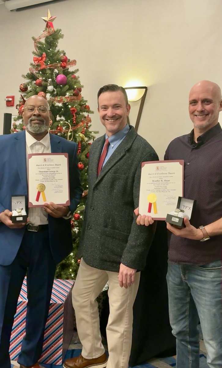 Huge congratulations to our own Thurman George Jr. and Bradley Hunt who were honored today at the County's 25-Year Award Ceremony! We celebrate your incredible milestone and thank you for 25 years of exceptional service to Anne Arundel County.

#AACoParks #EmployeeAppreciation