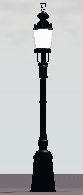 lesbiangriffin's tweet image. #roblox #robloxart #robloxstudio #studbuilding | street lamp model | part count: 34