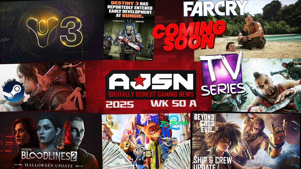 The News Crew discusses Bungie Working on Destiny 3, No more Assassin Creed DLC, Far Cry TV Show Confirmed, Paradox loses $37 Million on Bloodlines 2, Zootopia Box Office &amp; More! youtu.be/FHR86xNksQw RT &amp; Share Plz!