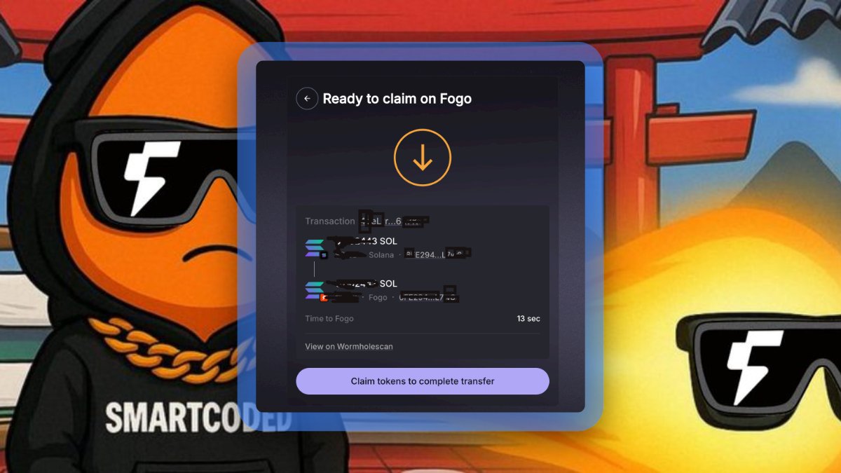 smartcoded's tweet image. just bridge in some of my sol to fogo though

meaning you can bridge $Sol too, not usdc only.

everything SVM will be on Fogo soon.