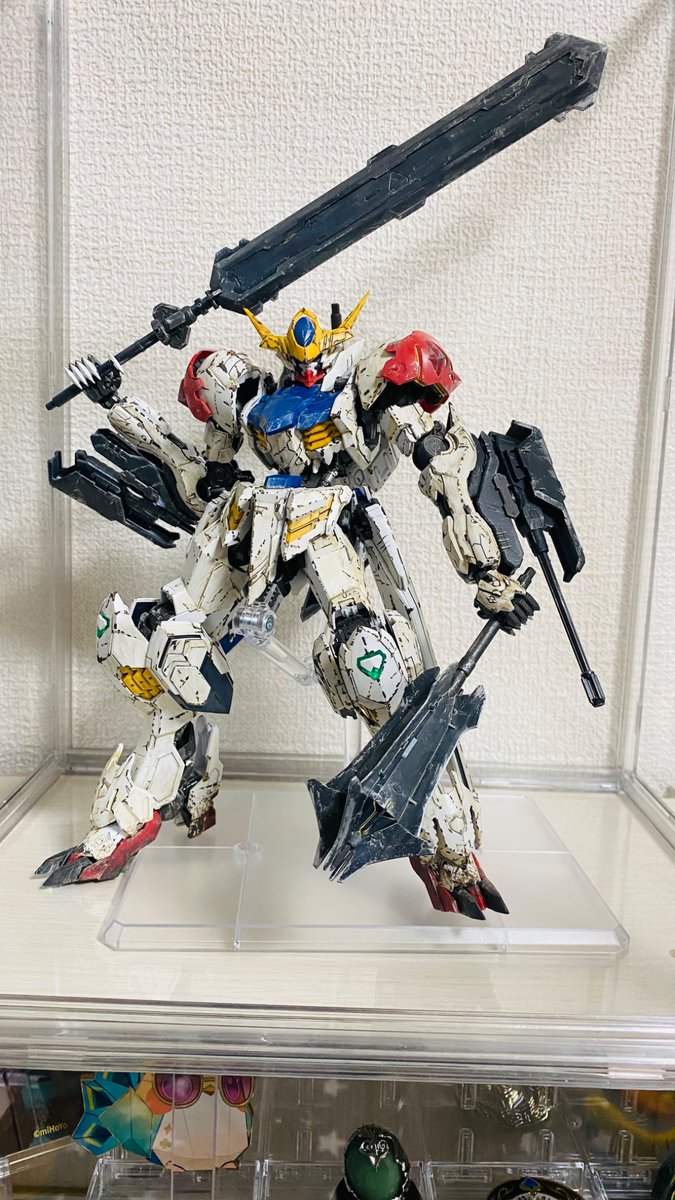 MGガンダムバルバトスルプス(ウェザリング、チッピング塗装)組み立て