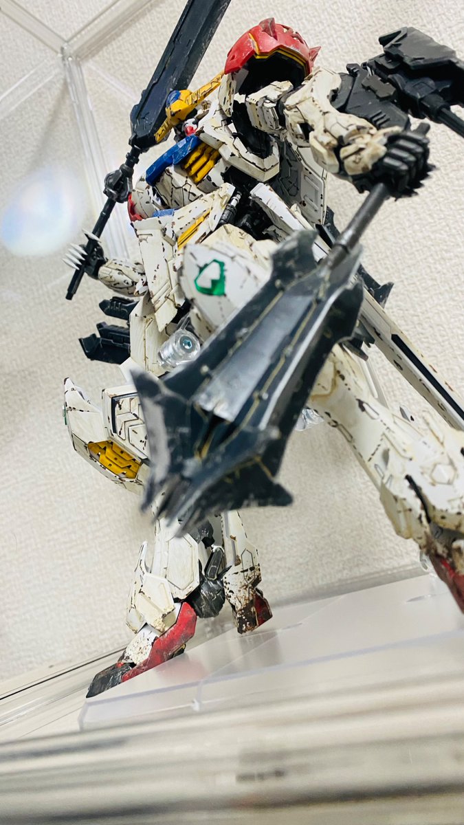 MGガンダムバルバトスルプス(ウェザリング、チッピング塗装)組み立て