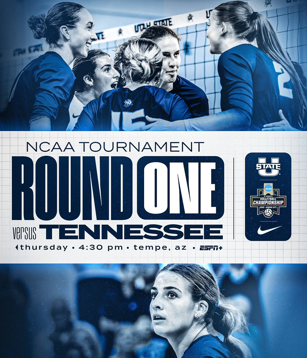 Headed for the big stage!

🆚 No. 7 Tennessee
🗓️ Thursday - 4:30 pm MT
📍 Tempe, Arizona
📺 ESPN+
🎟️ usuaggies.info/4orRyYq

#AggiesAllTheWay