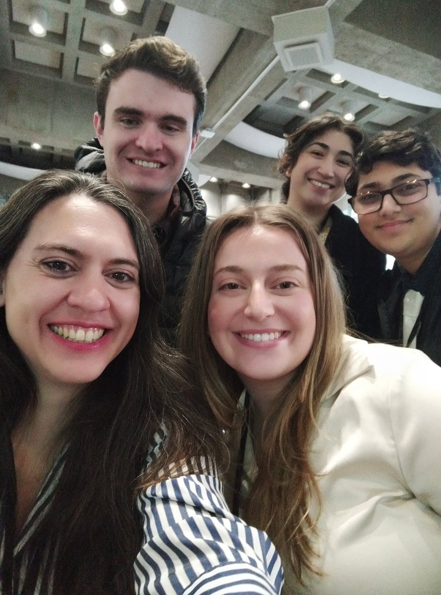 The Munoz-Ballester lab having fun today at Greater Baltimore Society for Neuroscience #GBSfN2025 annual meeting.

This is the first time the lab is presenting two posters (big shout out to <a href="/MandiLicht/">Mandi Lichtenstein</a> and Aniket for that).