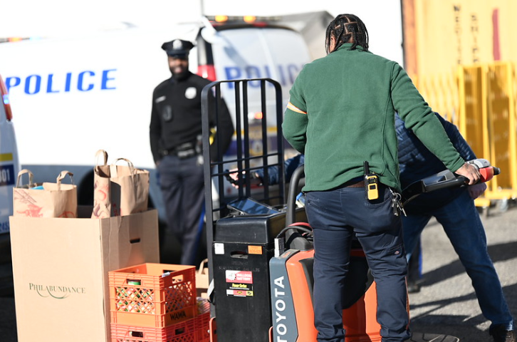 Huge thanks to all @phillypolice employees who supported our holiday food drive. Together we collected 4,453 lbs of food - over 3,700 meals for families in need! Grateful to our partners at @Philabundance for helping us support our neighbors! #OnePhilly