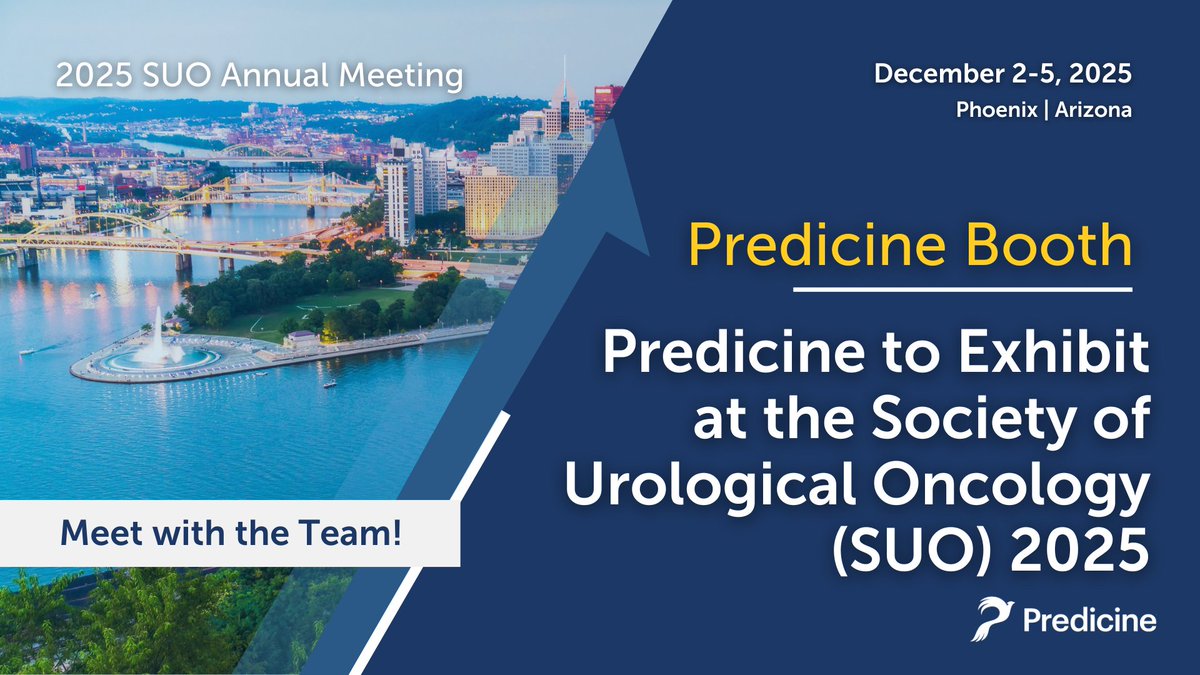 predicine's tweet photo. Join Predicine at SUO 2025 in Phoenix, Arizona, from December 2–5!

Visit us at our booth to discover our groundbreaking urinary liquid biopsy solutions, delivering powerful insights through genomic profiling and MRD detection.

📅 Schedule a meeting:
https://t.co/bNgaCcTe6T https://t.co/HAqEgZraxK