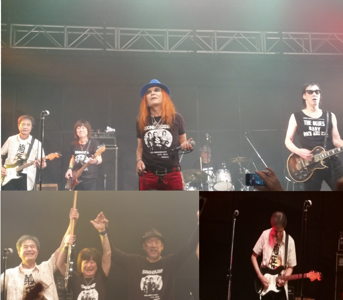 2019_flag's tweet image. ちょうど10年前の11/28は #シーナ バースディ記念ライブ HAPPY RETURNS！ #シーナアンドロケッツ、#サンハウス が開催。
①シーナと #鮎川誠 さんの特大垂れ幕。
②#シナロケと #サンハウス
③④蛇の王様( #菊 #柴山俊之 さん)
#奈良敏博 さん #鬼平 (#坂田紳一)さん
#篠山哲雄 さんのソロの見せ場！