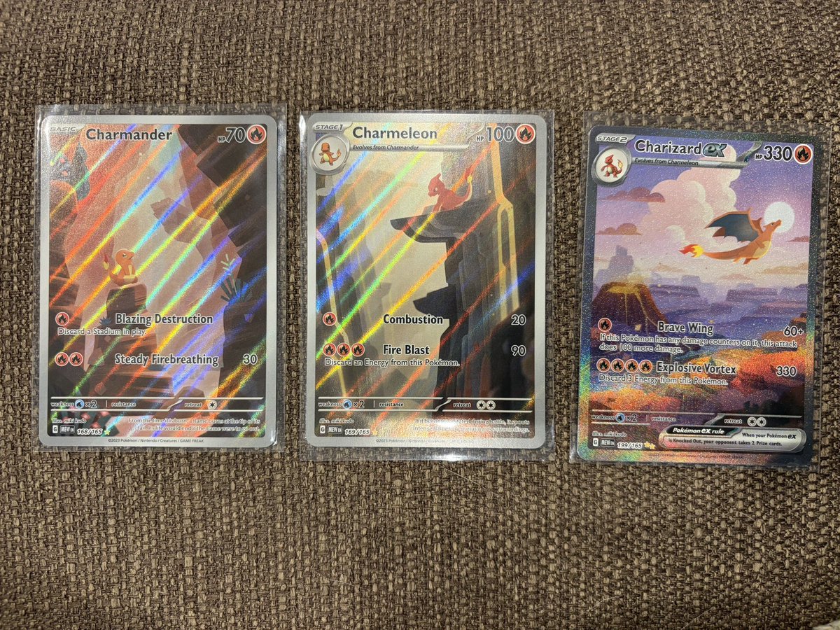 OMG!!! Just opened ONE single pack of 151 and all 3 of these were in it! 😭